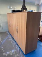 Te koop 2 kledingkasten in beukenfineer, Huis en Inrichting, Kasten | Kledingkasten, Ophalen, Gebruikt, 50 tot 100 cm, Met hangruimte