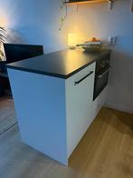 Keukeneiland met koelkast en combi oven, Huis en Inrichting, Ophalen, Zo goed als nieuw, Wit, Overige typen