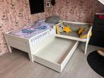 Hoekbed met bank en lade, Ophalen, Gebruikt, 90 cm, Eenpersoons