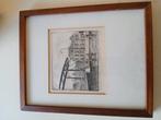 Hanny Reneman ets Leidschendam sluisjes, Antiek en Kunst, Kunst | Etsen en Gravures, Ophalen of Verzenden
