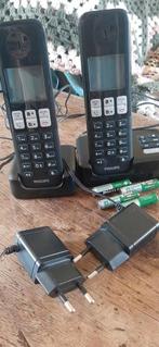 Philips duo telefoon., Ophalen of Verzenden, Zo goed als nieuw, 2 handsets