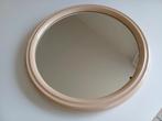 Vintage tiger spiegel rond creme kleur, Huis en Inrichting, Woonaccessoires | Spiegels, Minder dan 50 cm, Gebruikt, Rond, Ophalen of Verzenden
