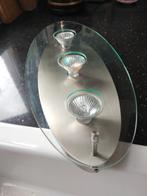 Plafondlamp Aurora ovaal douche, Modern, Zo goed als nieuw, Ophalen, Glas