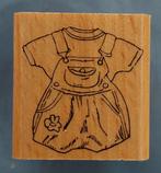 Mariëtte Verhees - Art Stamps - Baby tuinbroekje met t-shirt, Hobby en Vrije tijd, Stempelen, Houten stempel, Ophalen of Verzenden