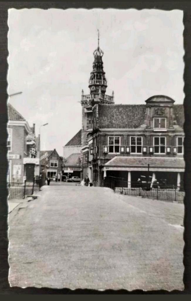 Monnickendam - De Speeltoren (zwart-wit), Verzamelen, Ansichtkaarten | Nederland, Gelopen, Noord-Holland, 1960 tot 1980, Ophalen of Verzenden