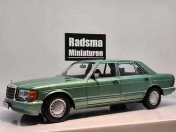 Mercedes-Benz 560 Sel - W126 Groen - 1:18 Norev beschikbaar voor biedingen