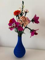 Blauwe 3D geprinte vaas, Blauw, Nieuw, Ophalen of Verzenden, Glas