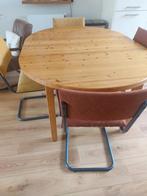 Ronde eettafel, Huis en Inrichting, Tafels | Eettafels, Ophalen, Gebruikt, 100 tot 150 cm, Rond