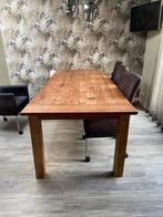 Houten eettafel 240x100 - Goed onderhouden, Huis en Inrichting, Tafels | Eettafels, Ophalen, 100 tot 150 cm, 200 cm of meer, Zo goed als nieuw