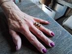 Michael Kors,  brede ring,  mt 18, gold plated, Sieraden, Tassen en Uiterlijk, Ringen, Ophalen of Verzenden, Goud, Dame