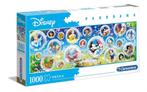 Clementoni: Panorama: Disney 1000 stukjes, Ophalen of Verzenden, 500 t/m 1500 stukjes, Nieuw, Legpuzzel