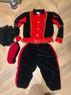 Pietenpak zwarte piet Sinterklaas maat 140 compleet pak, Diversen, Sinterklaas, Ophalen of Verzenden, Zo goed als nieuw