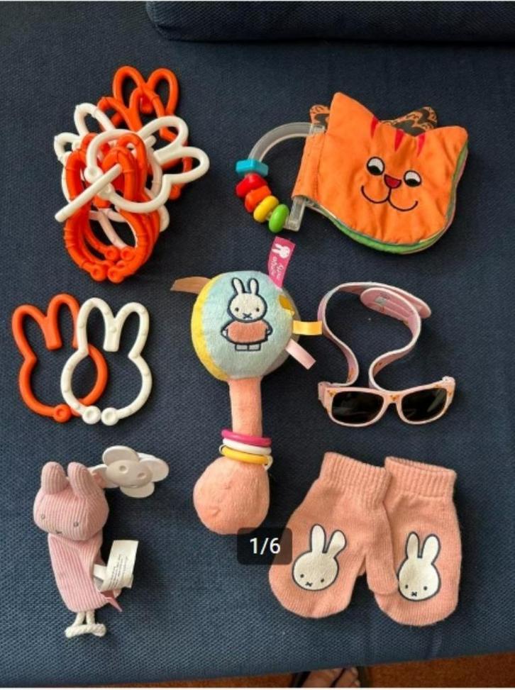 Nijntje babypakket: oa speenklem, rammelaar & ketting (ZGAN), Kinderen en Baby's, Speelgoed | Babyspeelgoed, Zo goed als nieuw