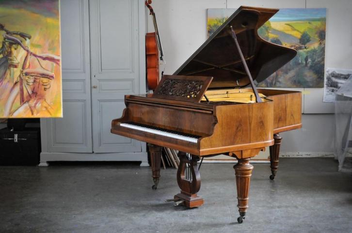 Erard vleugel uit 1902, Muziek en Instrumenten, Piano's, Gebruikt, Vleugel, Bruin, Ophalen