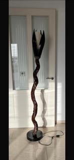 Mooie bamboe vloerlamp - 190 cm, Huis en Inrichting, Lampen | Vloerlampen, Ophalen of Verzenden, Zo goed als nieuw, Hout, 150 tot 200 cm