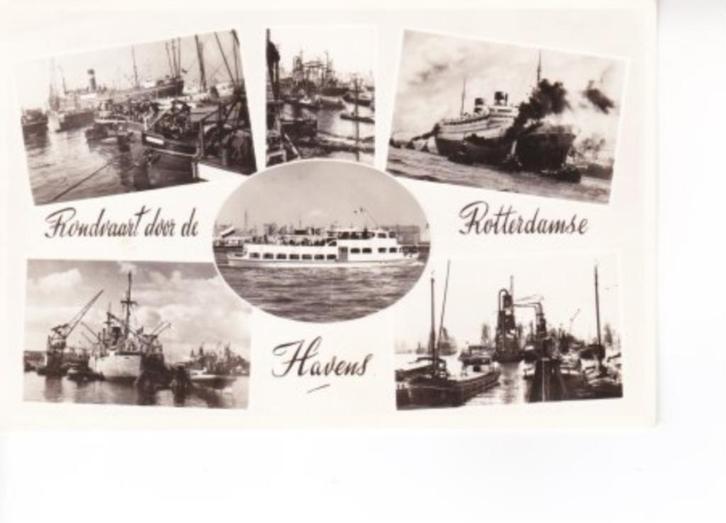 Rondvaart door de ROTTERDAMSE Havens. Scheepvaart. 24-08, Verzamelen, Ansichtkaarten | Nederland, Gelopen, Zuid-Holland, 1960 tot 1980