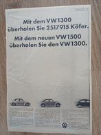 VW Kever advertentie, Verzenden, Gelezen, Volkswagen