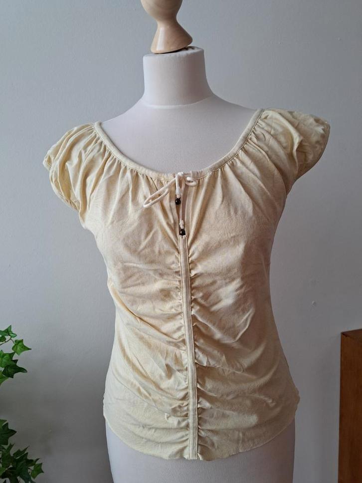 Prachtig crèmekleurige top van Mais il est où le Soleil, Kleding | Dames, Tops, Zo goed als nieuw, Maat 38/40 (M), Overige kleuren