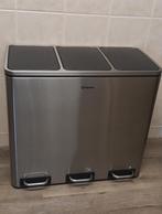 Homra Prullenbak - Afvalscheiding - 3x20L, Huis en Inrichting, Ophalen, Met pedaal, 40 liter of meer, Zo goed als nieuw