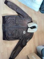 PME BOMBERJACK XXL BRUIN +extra leren jack, Bruin, Overige maten, Ophalen of Verzenden, Pme Legend