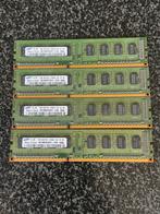 4 x 1gb pc3 10600u, DDR3, Ophalen of Verzenden, Zo goed als nieuw, Desktop