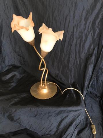 Murano tafellamp Lampol ILL srl Brass Tall Lily beschikbaar voor biedingen