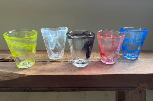 Boda Kosta Ulrica Hydman Vallien Mine Glazen Set, Antiek en Kunst, Antiek | Glas en Kristal, Ophalen of Verzenden