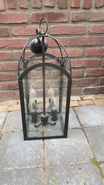 Lamp / lantaarn ., Huis en Inrichting, Lampen | Hanglampen, Gebruikt, Ophalen of Verzenden, 50 tot 75 cm, Glas