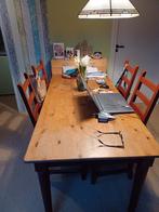 Eettafel met 4 stoelen, Gebruikt, Ophalen of Verzenden