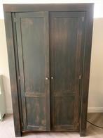 Houten (computer)kast met deuren en lades, Huis en Inrichting, Kasten | Kledingkasten, Ophalen, Gebruikt, 100 tot 150 cm, Met lade(s)