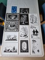 W.Tj. Lever kartonnen knipkunst knipsel kaarten, Antiek en Kunst, Ophalen of Verzenden
