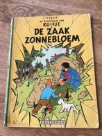 Kuifje de zaak zonnebloem 1956, oude versie, Boeken, Stripboeken, Gelezen, Ophalen of Verzenden, Eén stripboek, Hergé
