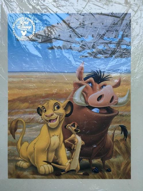 Walt Disney Lion King Commemorative Lithograph, Verzamelen, Disney, Nieuw, Plaatje of Poster, Leeuwenkoning of Jungle Boek, Ophalen of Verzenden