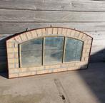 Prachtige antieke oude stalraam spiegel. Industrieel, robuus, Antiek en Kunst, Antiek | Spiegels, Ophalen, Rechthoekig, 100 tot 150 cm
