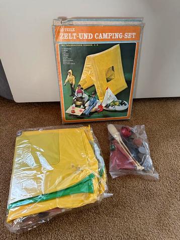 Tent & camping set (kampeerset) (jaren ‘70)