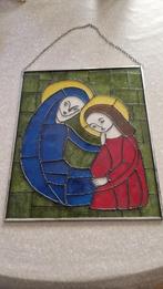 oude religie glas in lood, Antiek en Kunst, Antiek | Religie, Ophalen of Verzenden