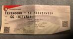 Sc Heerenveen voetbaltickets, Tickets en Kaartjes, Losse kaart, Eén persoon, September