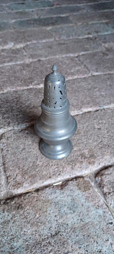 Klein Tinnen Wierook/Geur Potje, Antiek en Kunst, Antiek | Tin, Ophalen of Verzenden