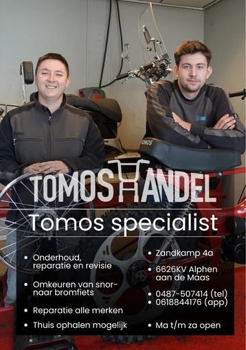 Tomos reparatie bij de Tomos specialist! Ophalen is mogelijk beschikbaar voor biedingen