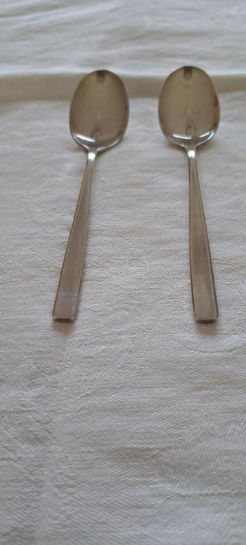 2 Gero 100 dessertlepels verzilverd beschikbaar voor biedingen