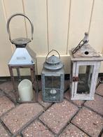 Lantaarn, Ophalen of Verzenden, Zo goed als nieuw, Hout, 25 tot 50 cm