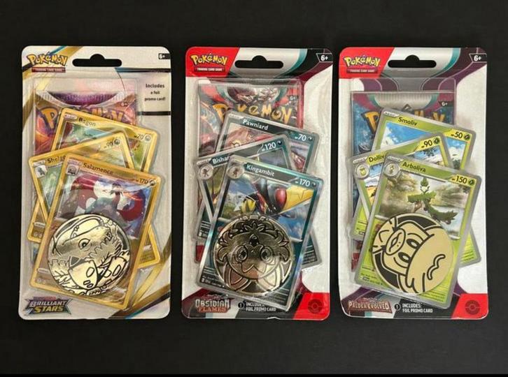 3 x Pokemon Blisters, Hobby en Vrije tijd, Verzamelkaartspellen | Pokémon, Zo goed als nieuw, Ophalen of Verzenden