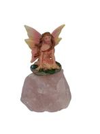 edelsteen met Fee – collector’s item – Rozenkwarts, Ophalen of Verzenden, Nieuw, Fantasy