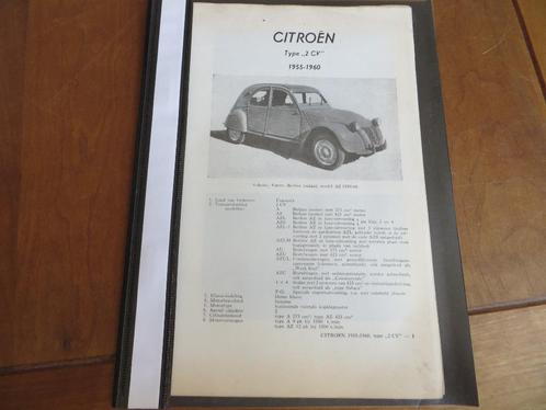 Vraagbak Citroen 2CV A, 2CV AZ-serie, 2CV AZU/L 2CV4x4 55-60, Auto diversen, Handleidingen en Instructieboekjes, Ophalen of Verzenden