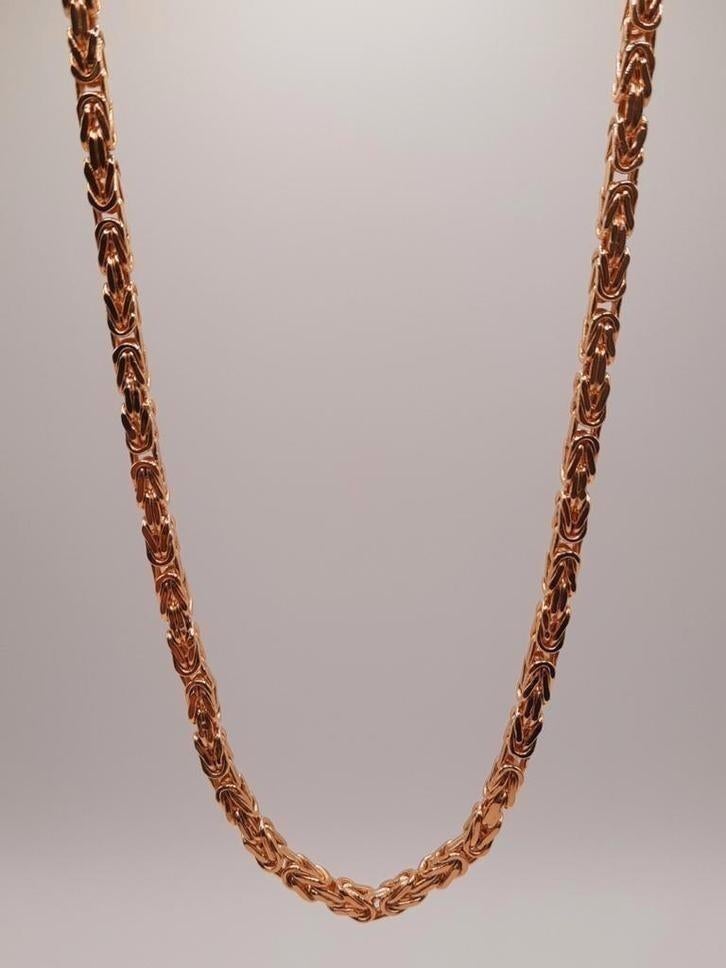 Gouden Koningsketting 14kt, Sieraden, Tassen en Uiterlijk, Kettingen, Www.bredajuwelier.nl, Nieuw, Ophalen of Verzenden, Www.bredajuwelier.nl