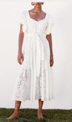 Prachtige witte  broderie jurk L Zara maxi Ibiza dress, Maat 42/44 (L), Ophalen of Verzenden, Zo goed als nieuw, Onder de knie