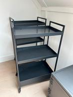 NISSAFORS Roltafel zwart, Huis en Inrichting, Keuken | Keukenelementen, Ophalen, 25 tot 50 cm, Zwart, Minder dan 100 cm