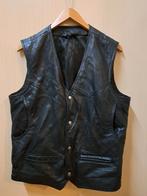 Leer vest motor outfit, Kleding | Heren, Ophalen of Verzenden, Zo goed als nieuw, Maat 52/54 (L), Zwart