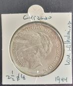 Zilveren 2 1/2 gulden Curaçao 1944, Ophalen of Verzenden, Koningin Wilhelmina, 2½ gulden