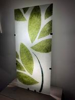 IKEA GYLLEN  wand-/plafondlamp  / groen bladmotief, Ophalen of Verzenden, Zo goed als nieuw, Glas